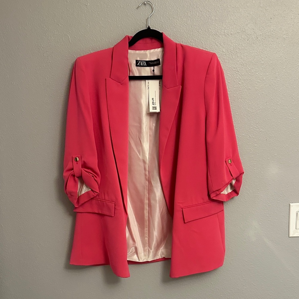 NWT: Zara Pink Blazer for Women